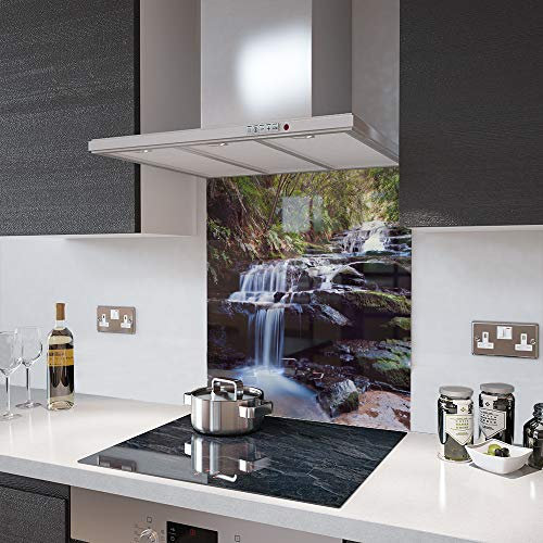 Glass Splashbacks Waterfall - Made by Premier Range in 75cm Wide x 110cm High