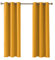 Home In Style 4U Thermal Insulated Blackout Curtains for Bedroom Windows Ochre Curtains 46 width x 72 drop 2 Panels, Ring Top Eyelet Super Soft Blackout Eyelet Curtains for Living Room