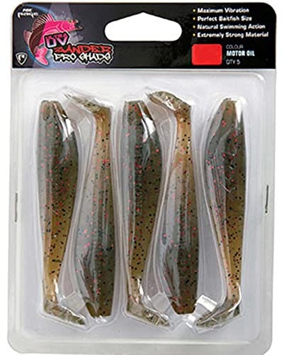 Fox Rage Zander Pro Ultra UV 12cm - 5 Gummifische, Farbe:Motor Oil