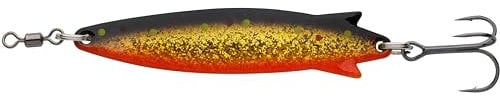 Abu Garcia Toby Spoon Fishing Lure | Legendary Predator Spoon for Freshwater & Saltwater | Irresistible Action for Pike, Trout, Salmon, Perch & More | Versatile Spinning Bait | Sunset, 9cm