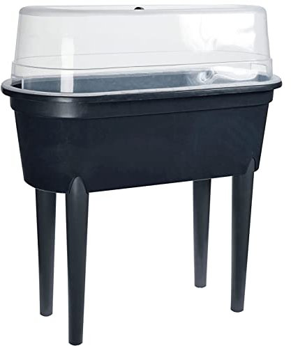 Mini Greenhouse Raised Planter With Cover Grow Table | Indoor Outdoor Propagation Planting Table | Standing Garden Veg Planter Green House
