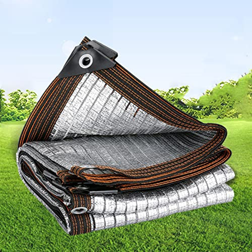 sgxxkj123 Filet d'Ombrage de Jardin, Toile D'ombrage Réfléchissante en Papier D'aluminium, Toile d'ombrage Pergola, pour Jardin Patio Balcon ?de Toit Voiture Animaux (1x2m/3.28x6.56ft)