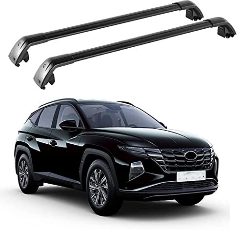 PYEBE für Hyundai All New Tucson NX4 2021 2022 2 Stück Aluminium Dachträger Relingträger Querstangen Auto Dachfrachtstangen Dachgepäckträger für Gepäcktransport Reisen und Camping