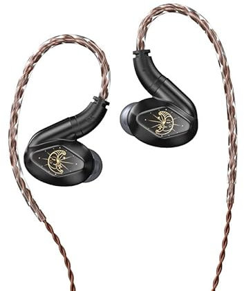 Yinyoo BLON Z200 Kabelgebundene Ohrhörer mit Mikrofon, starker Bass, Geräuschunterdrückung, In-Ear-Monitor, 10 mm Karbonmembran, dynamischer Antrieb, HiFi-Kopfhörer für audiophile Musiker