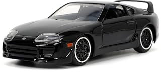 Jada Toys Fast & Furious 1:32 1995 Toyota Supra Druckguss-Auto, Spielzeug für Kinder und Erwachsene (schwarz)