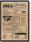 EQUIK PRODUCTS Jubiläumsposter 60 Jahre | Geburtstagskarte 1965 | Geburtstagsgeschenk für Männer und Frauen | Geburtsjahr 1965 | Vintage Poster | Dekoration und Geschenkidee | Zurück in 1965