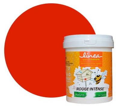 Peinture ruche apiculture naturelle Natura - 1L, Rouge intense