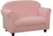 Kindersofas und Sofas / Kindersofa mit Sherpa-Stoff / Doppelsitzer-Kindersofa / große Kleinkindcouch für 0–3 Jahre Kinder verwenden (Rosa)