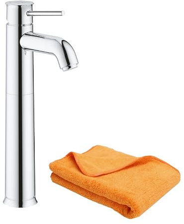 Mitigeur vasque GROHE Quickfix Start Classic taille XL chromé + microfibre