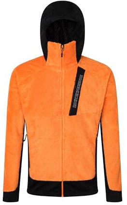 Rock Experience REMC02681-C950 Blizzard TECH Hoodie Man Fleece Sweatshirt Herren 0615 Persimmon ORANGE+0208 Caviar L
