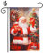 Drapeau de Jardin de Noël, 46x31,5cm Thème Merry Christmas Drapeaux Décoratifs Double Face Drapeaux de Noël Drapeau de Porte en Toile de Jute pour l'Extérieur Pelouse Décoration (Père Noël)