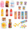 DAOUZL Comida y Bebida en Miniatura, Mini Comida Juguete para Barbie, 21 Piezas Accesorios Casa de Muñecas en Miniatura, Mini Modelos de Alimentos y Bebidas Cocina en Miniatura Set Juegos de rol