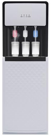 Bodenwasserspender, Wasserspender für Gekühltes und Raumtemperiertes Wasser, Einfache Installation, Elektrischer Wasserspender Groß Wasserspendergerät