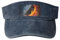 OYVDUAZB Eishockey-Feuer, Sport-Sonnenblenden-Hüte, leeres Oberteil, verstellbare Baseballkappe, Unisex-Sonnenschutz-Visierkappe