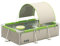 Piscina；Piscina Grande for Adultos al Aire Libre con toldo sombrilla casa Cuadrada Piscina de Juegos no Hinchable Piscina Plegable(Size:1.9m)