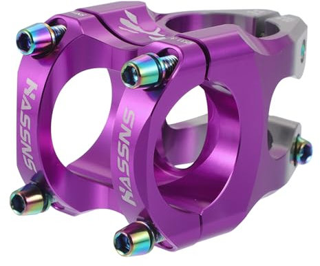 Hihaha Fahrrad Vorbau/Kurzer Lenker Verstellbarer Vorbau/für Fahrrad/1 Stück Grau Lila