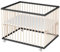 Sämann Laufstall Baby 75x100 cm | TÜV geprüft 2024 | stufenlos höhenverstellbar | Laufgitter Premium | Babybett aus Holz | Krabbelgitter schwarz/natur