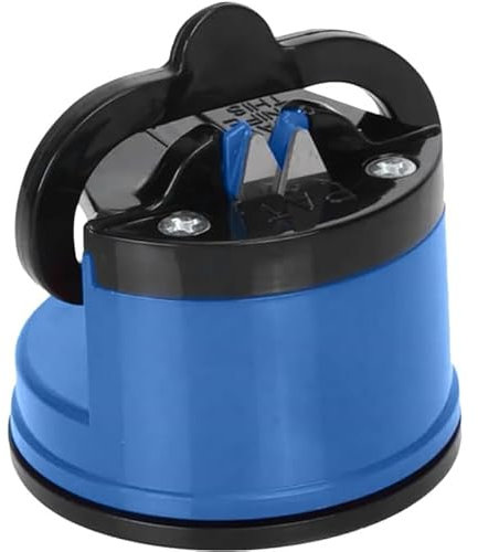 Knife Sharpener Manual Sharpening Tool for Knives and Scissors Kitchen Gadgets (Blue)