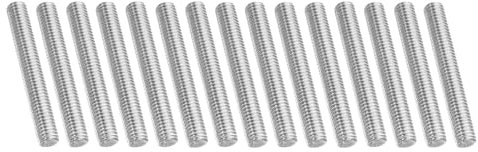 PATIKIL UNC 3/8-16 Varilla Roscada de Acero Inoxidable 304, 15pcs Espárragos de Barra de Varilla Completamente Roscados Rosca Derecha Pernos Prisioneros para Abrazaderas, 76mm Largo