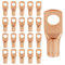 20 Stück Kabelschuhe – 10mm² Ringkabelschuhe M6 aus Verdicktem Kupfer, Unisolierte SC Crimp-Anschlüsse, Für Elektroinstallation, Industrie und Autoreparatur(Golden, SC10-6)