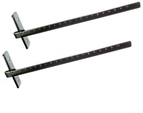 Rip Fence For Circular Saws, Circular Saw Fence Replacement For CS1014 CS1015 CS1024 Models Precision Metal Guide Rail Black DIY Woodworking Tool(2pcs)