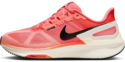Nike Structure 25 Damen Straßenlaufschuh, Magic Ember/White-Sail-Apricot Agate, 38.5 EU