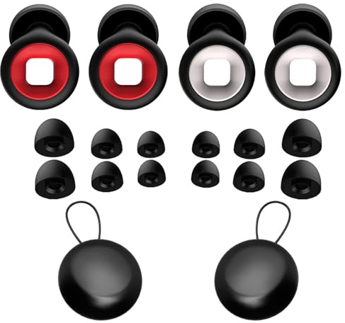 MUNSKT Bouchons d'Oreille Moto, Bouchon d Oreille Anti Bruit Réutilisables - 27dB Réduction Bruit - Pour Sommeil Concerts - Silicone Confortable