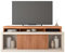 ACTUAL DIFFUSION Meuble TV 70 Pouces Chêne et Blanc 2 Portes Coulis. L. 180 H 74 P 39.5 cm