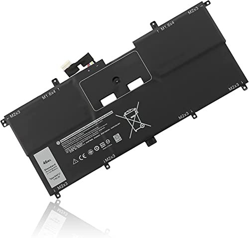 NNF1C HMPFH Laptop Battery Compatible pour Dell XPS 13 9365 2-IN-1 2017 P71G P71G001 XPS 13-9365-D1605TS XPS 13-9365-D1805TS 13-9365-D2805TS 13-9365. D3805TS D4605TS 0NNF1C NP0V3 7,6 V 46 Wh