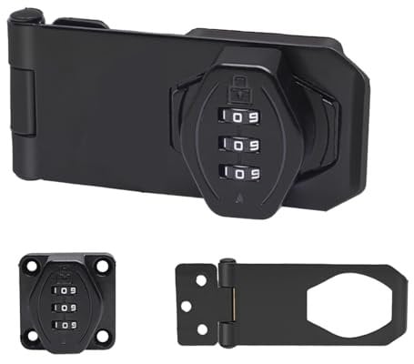 Serratura a combinazione meccanica con cerniera di sicurezza, serratura rotante senza chiave per armadio, lucchetto con password