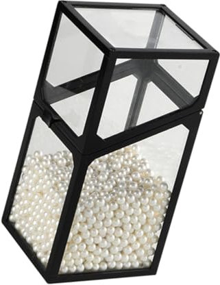 BESPORTBLE Seau à Pinceaux De Maquillage Décoratif Avec Perles Boîte à Pinceaux Maquillage Seau Décoratif Boîte De Rangement Pour Cosmétiques