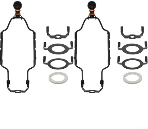 2 Sets verstellbare Lampenschirm-Halterungen mit Metallkonstruktion, 17,8 cm, höhenverstellbar, geeignet für Ersatz in Tischlampen und Stehlampen (schwarz)