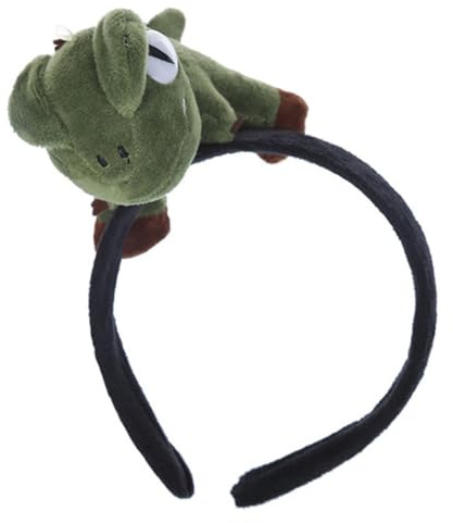 SOIMISS Praktischer Dinosaurier Haarband Damen Waschgesicht Haarschmuck Atmungsaktiv Rutschfest Grün Cartoon Haarreif Für Alltag Sport Und Reise