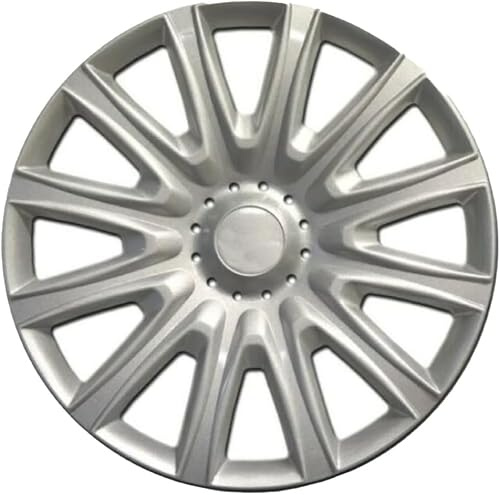 RYELDOM Set 4 Coppe Ruota 15 Pollici per Ford Fiesta dal 2008, Copricerchi Universali per Cerchi in Acciaio, Resistenti, Montaggio Facile, Design Auto