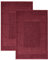 Superior Badvorleger in Hotel- und Spa-Qualität, 2er-Set, aus 100% hochwertiger gekämmter Baumwolle, langlebig und waschbar, 2er-Pack, Burgunderrot, je 55,9 x 88,9 cm
