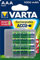 VARTA Rechargeable Ready2Use vorgeladener Micro Ni-Mh Akku (AAA, 1000mAh, 4-er Pack), wiederaufladbar ohne Memory-Effekt - sofort einsatzbereit, inklusive Aufbewahrungsbox