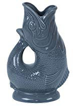 Caraffa vaso decorativo Gluggle Jug, Ceramica, Slate Grey, xl
