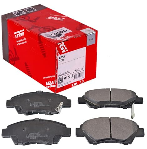 TRW GDB3643 Brake Pad Set of 4 Compatible for Honda Fit IV (GK_) 2013 - Front Axle and Other Vehicles
