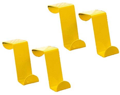 Ganci Porta, Morbuy Gancio per Porte 4 Pezzi Multicolore Acciaio Inossidabile Appendere Alla Porta per il Cappello Sciarpa Asciugamano Vestiti Cucina Soggiorno (Giallo)