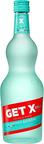 GET X Cold Peppermint Liqueur, 37,5 % Vol, 70cL / 700mL, cóctel digestivo con licor de menta fresca extra fuerte
