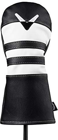 Callaway Unisex-Adult 2020 Vintage Synthetic Leather Fairway Wood Headcover Golf Fairway Wood Headcovers, Black/White, One Size