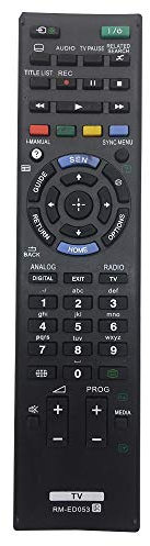 MYHGRC Neue Ersatzfernsehfernbedienung RM-ED053 für Fernbedienung Sony bravia smart tv Fernseher RM-ED044 RM-ED046 rm-ed047 rm-ed050 RM-ED052 RM-ED054 rm-ed060 KDL-32W653A KDL-32W654A KDL-42W650A