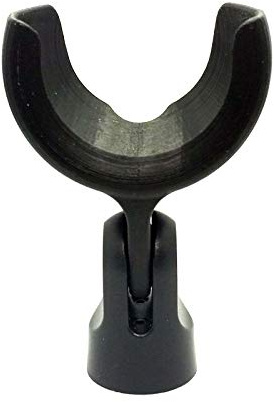 Munitions-Clip 254 – Bullet Mic Halter für Turner 254, Turner +2 und ähnliche Mundharmonika Mikrofone (Natural Black)