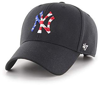 '47 Brand MVP Adjustable Cap NY Yankees B-FLAGM17WBV-BK Schwarz, Size:OneSize