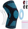 360 RELIEF - Compression Knee Brace with Gel Pads and Side Knee Stabilizers, Joint Support, Comfort, Active Recovery, Running, Workout Protection - X-Large, Blue + Laundry Bag