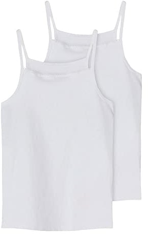 NAME IT Mädchen Nkfstrap Top 2p Noos Unterhose, Bright White, 122 EU