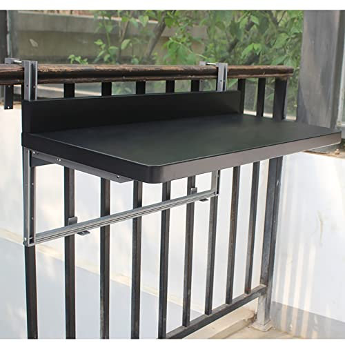 Balkonhängetisch,Klappbarer Balkontisch, Hängetisch Balkon Kleine Klapptisch Balkon Tisch Holz Balkontisch Gartentisch Balkonhängetisch Faltbares Wandmontage Outdoor-Tisch Für Frühstück Balkon Garten