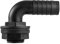 Waterbutt/Water Tank/rain Barrel Storage Tank Overflow Outlet Elbow/Tank Joiner for 3/4 (20mm) Hose with nut and Washer Requires A 26MM Hole