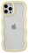 Caseative iPhone 12 Pro Case, Cute Curly Wavy Frame, Shockproof, Drop-Proof, Yellow