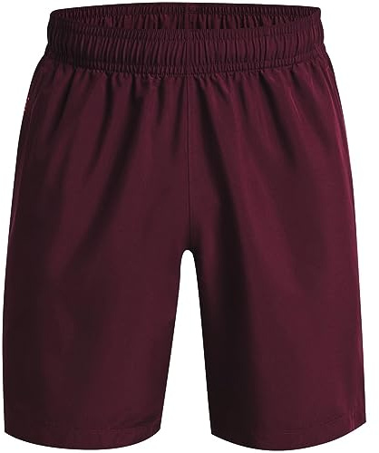 Under Armour Herren Gewebte Grafik Shorts, Dark Maroon/Beta, XXL